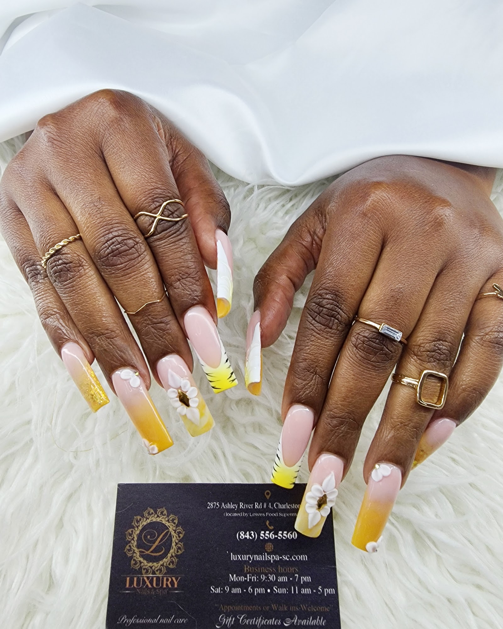Luxury Nail Spa nail work in Charleston, South Carolina